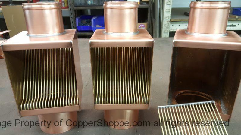 AutoClear Brasstonian Copper Downspout Leaf Diverters Filters Cleanouts