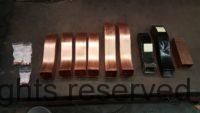 Copper Swan Necks - Round Buttons and Hexagon Buttons