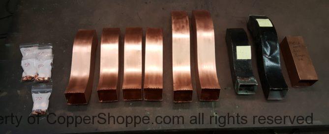 Copper Swan Necks - Round Buttons and Hexagon Buttons