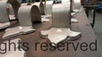 Fleur-de-Lis Freedom Gray Copper Ornamental Downspout Bands with custom angle