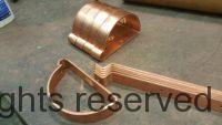 HRRMA Copper Gutter Brackets Hangers for 6 inch Half Round Copper Gutters