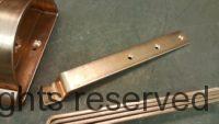 HRRMA Copper Gutter Brackets Hangers for 6 inch Half Round Copper Gutters