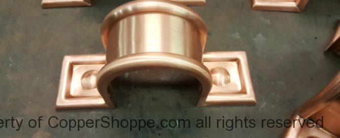 Radmont Radius Copper Downspout Bands for 4 Inch Round Copper Downspouts