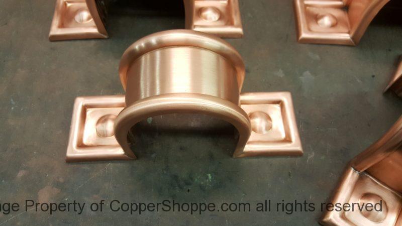 Radmont Radius Copper Downspout Bands for 4 Inch Round Copper Downspouts