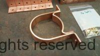 RDS Copper Downspout Brackets for 4 inch Round Copper Downspouts