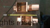 AutoClear Brasstonian Ultra Copper Downspout Leaf and Debris Diverters Cleanouts