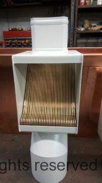 AutoClear Brasstonian Ultra Copper Downspout Leaf and Debris Diverters Cleanouts