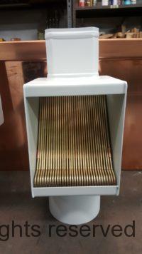 AutoClear Brasstonian Ultra Copper Downspout Leaf and Debris Diverters Cleanouts