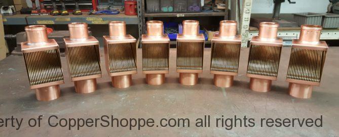 AutoClear Brasstonian Copper Downspout Cleanouts Leaf Diverter Filters