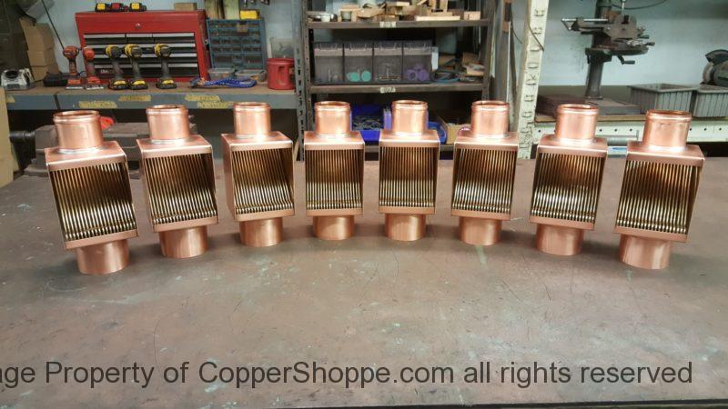 AutoClear Brasstonian Copper Downspout Cleanouts Leaf Diverter Filters