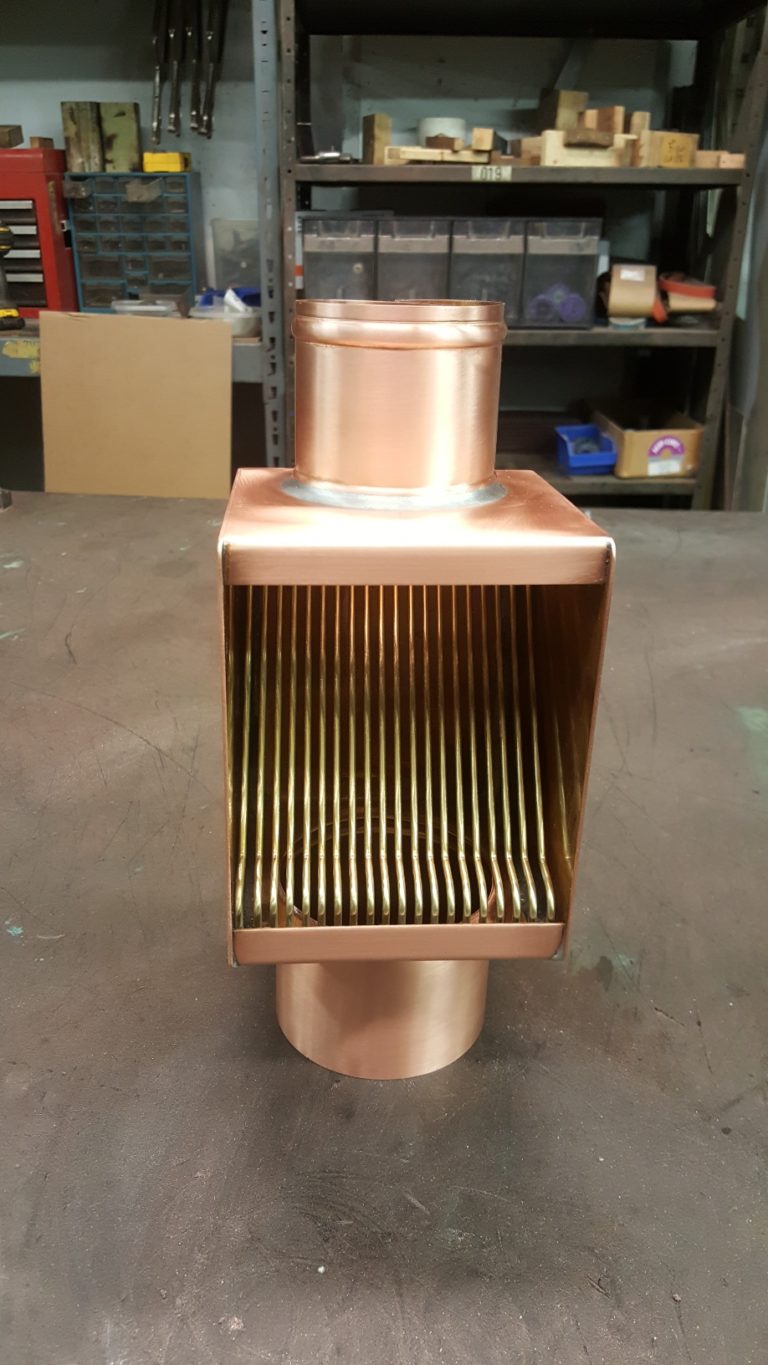 AutoClear Copper Downspout Leaf and Debris Diverter The New