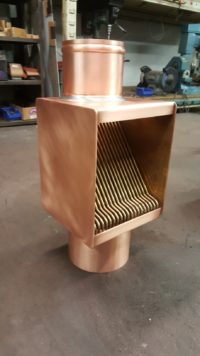 AutoClear Copper Downspout Leaf and Debris Diverter