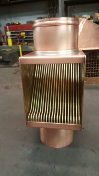 AutoClear Brasstonian Series Copper Downspout Cleanouts Leaf Diverters Filters