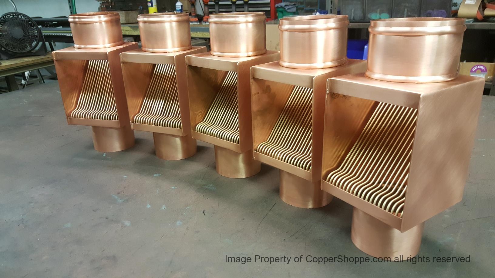 autoclear-i-series-round-copper-downspouts-920-4 AutoClear I Series Copper Downspout Cleanouts Leaf Diverters Filters