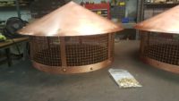 Round Copper Chimney Flue Caps