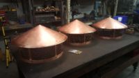 Round Copper Chimney Flue Caps