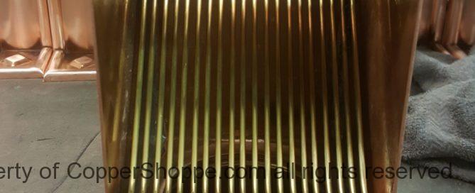 AutoClear Brasstonian Copper Downspout Leaf and Debris Diverter Filter