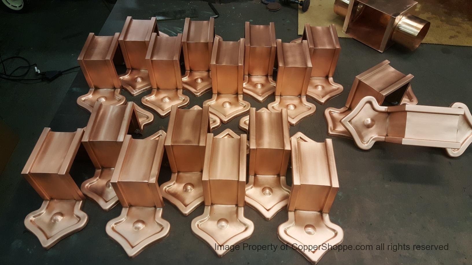 fleur-de-lis-2-ornamental-copper-downspout-bands-1013-1 Fleur-de-Lis 2 Ornamental Copper Downspout Bands