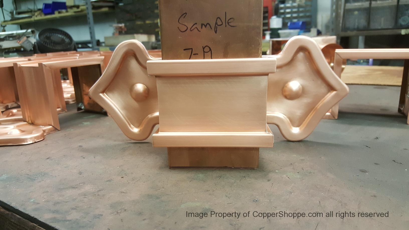 fleur-de-lis-2-ornamental-copper-downspout-bands-1013-6 Fleur-de-Lis 2 Ornamental Copper Downspout Bands