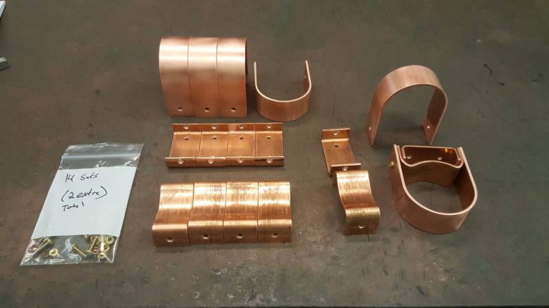 Varni Copper Downspout Brackets