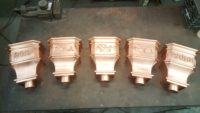 Leeland Copper Leader Heads Collector Boxes with AppliquesLeeland Copper Leader Heads Collector Boxes with Appliques
