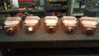 Leeland Copper Leader Heads Collector Boxes with Appliques