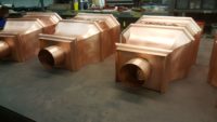 Leeland Copper Leader Heads Collector Boxes with Appliques