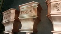 Leeland Copper Leader Heads Collector Boxes with Appliques