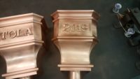 Leeland Copper Leader Heads Collector Boxes with Appliques