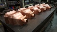 Leeland Copper Leader Heads Collector Boxes with Appliques