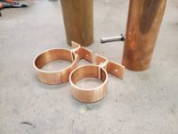 Knoke Copper Downspout Brackets for Architect Approval