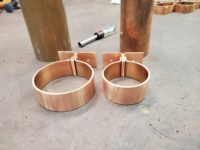 Knoke Copper Downspout Brackets for Architect Approval