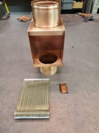 AutoClear Ultra Copper Downspout Clean Out Leaf Diverter Filter