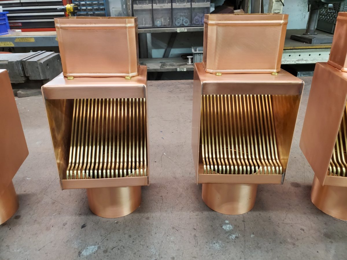 AutoClear Copper ISeries Downspout Clean Outs Diverters Filters for