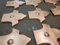 fleur-di-lis-ornamental-decorative-copper-downspout-band-hangers-ears-412-5 Fleur-di-Lis Ornamental Decorative Copper Downspout Band Ears