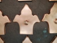 fleur-di-lis-ornamental-decorative-copper-downspout-band-hangers-ears-412-6 Fleur-di-Lis Ornamental Decorative Copper Downspout Band Ears