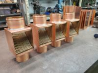AutoClear Brasstonian Copper Downspout Cleanouts Leaf and Debris Diverters Filters