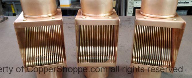 AutoClear I Series Copper Downspout Clean Outs Leaf Debris Diverters Filters