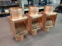 AutoClear I Series Copper Downspout Clean Outs Leaf Debris Diverters Filters