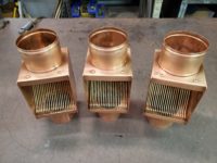 AutoClear I Series Copper Downspout Clean Outs Leaf Debris Diverters Filters