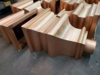 Old World 10 Copper Leader Heads Collector Boxes for 4" Round European Downspouts