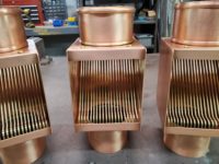 AutoClear I COPPER Series Copper Downspout Leaf and Debris Filters Screens Cleanouts