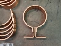 ZAK Copper Downspout Bracket for 4" Round Downspouts