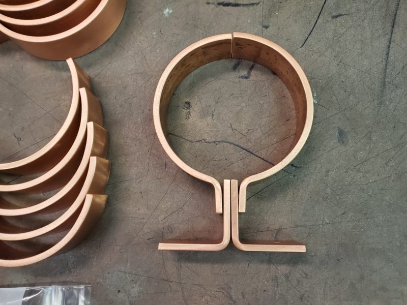 ZAK Copper Downspout Bracket for 4" Round Downspouts
