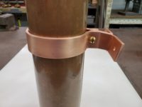 ZAK Copper Downspout Bracket for 4" Round Downspouts