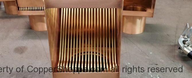 AutoClear I COPPER Series Copper Downspout Leaf and Debris Diverter Filter for project approval