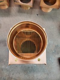 AutoClear I COPPER Series Copper Downspout Leaf and Debris Diverter Filter for project approval