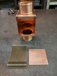 AutoClear I-COPPER series Copper Downspout Cleanouts Leaf and Debris Diverters Filters