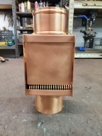 AutoClear I-COPPER series Copper Downspout Cleanouts Leaf and Debris Diverters Filters