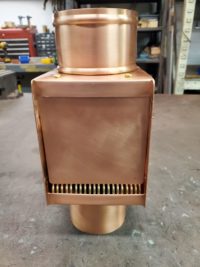 AutoClear I-COPPER series Copper Downspout Cleanouts Leaf and Debris Diverters Filters